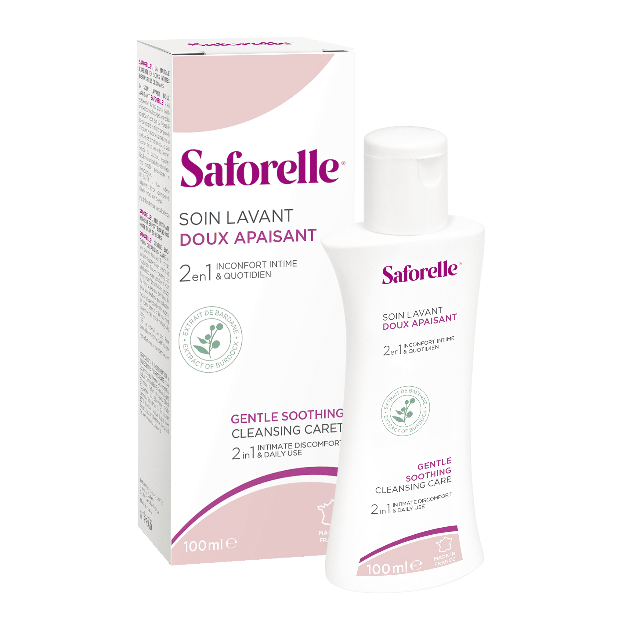 Thiết kế bao bì dung dịch vệ sinh phụ nữ Saforelle thật